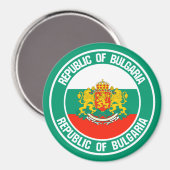 Bulgarije Round Emblem Magneet (Voorkant / Achterkant)