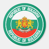Bulgarije Round Emblem Magneet (Voorkant)