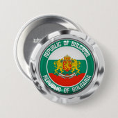Bulgarije Round Emblem Ronde Button 7,6 Cm (Voorkant /achterkant)