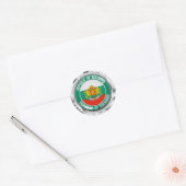 Bulgarije Round Emblem Ronde Sticker (Envelop)
