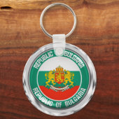Bulgarije Round Emblem Sleutelhanger (Voorkant)