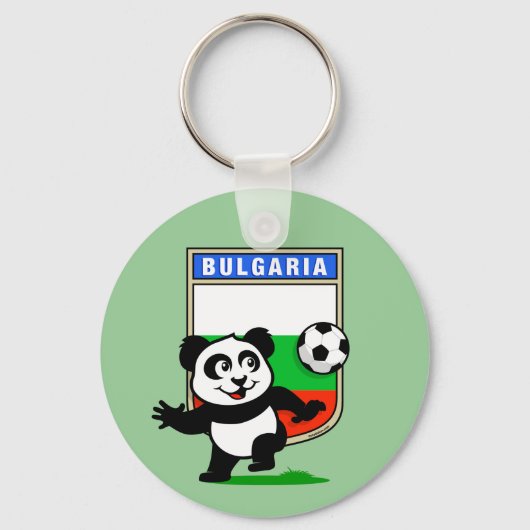 Bulgarije Soccer Panda Sleutelhanger (Voorkant)