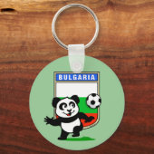 Bulgarije Soccer Panda Sleutelhanger (Voorkant)