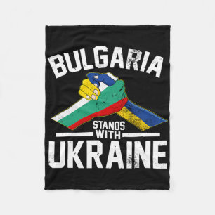 Bulgarije Staat Met Oekraïne Oekraïense Bulgaarse  Fleece Deken