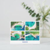 Bulgarije, strand van het Zwarte Zee, briefkaart (Staand voorkant)