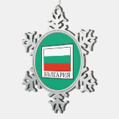 Bulgarije Tin Sneeuwvlok Ornament (Rechts)
