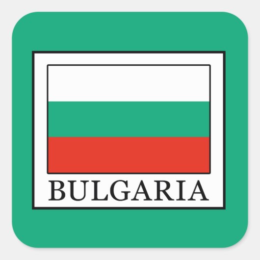 Bulgarije Vierkante Sticker (Voorkant)