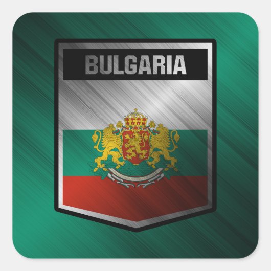 Bulgarije Vierkante Sticker (Voorkant)