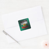 Bulgarije Vierkante Sticker (Envelop)