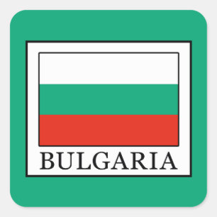 Bulgarije Vierkante Sticker