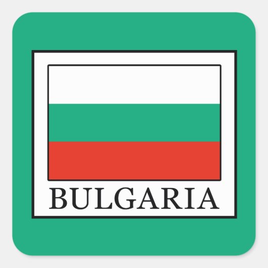 Bulgarije Vierkante Sticker (Voorkant)