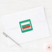 Bulgarije Vierkante Sticker (Envelop)