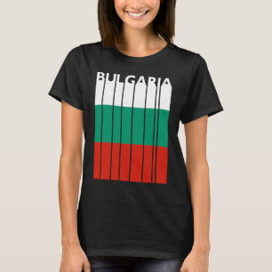 Bulgarije Vintage Bulgaarse vlag Vakantie T-shirt