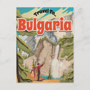 Bulgarije vintage reisposter briefkaart