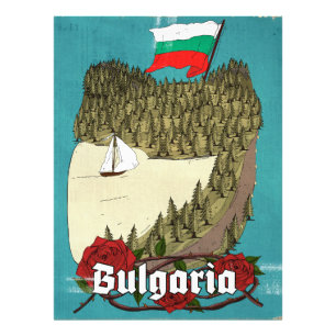 Bulgarije vintage reisposter foto afdruk