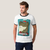Bulgarije vintage reisposter t-shirt (Voorkant volledig)