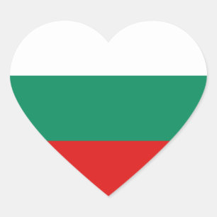 Bulgarije Vlag Hart Sticker