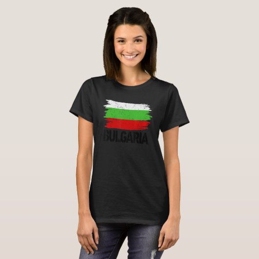 Bulgarije vlag het Bulgaarse koninklijk koninklijk T-shirt (Voorkant volledig)