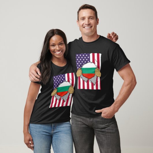 Bulgarije vlag in me thuisprijs Bulgaarse Ameri T-shirt (Unisex)