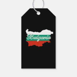 Bulgarije vlag kaart cadeaulabel