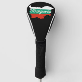 Bulgarije vlag kaart golfheadcover