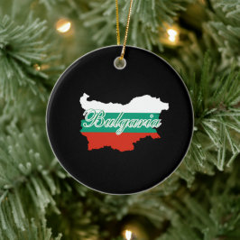 Bulgarije vlag kaart keramisch ornament