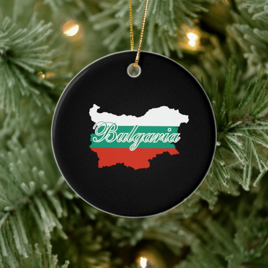 Bulgarije vlag kaart keramisch ornament (Boom)