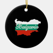 Bulgarije vlag kaart keramisch ornament (Voorkant)