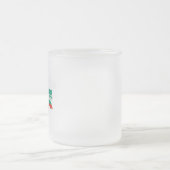 Bulgarije vlag kaart matglas koffiemok (Center)