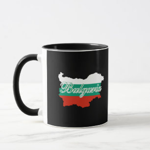 Bulgarije vlag kaart mok