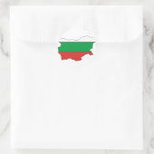 Bulgarije vlag kaart ronde sticker (Tas)