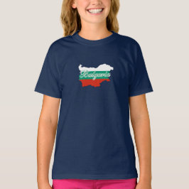 Bulgarije vlag kaart t-shirt
