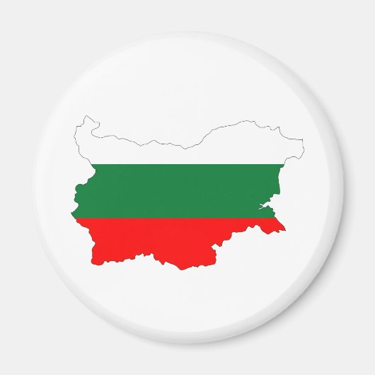 bulgarije vlag plattegrond silhouet symbool magneet (Voorkant)