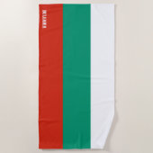 Bulgarije Vlag Prachtig Patriottisch Strandlaken (Voorkant)