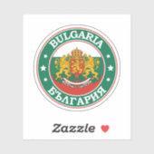 Bulgarije Vlag Ronde Cirkel Embleem Sticker (Vel)