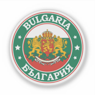 Bulgarije Vlag Ronde Cirkel Embleem Sticker