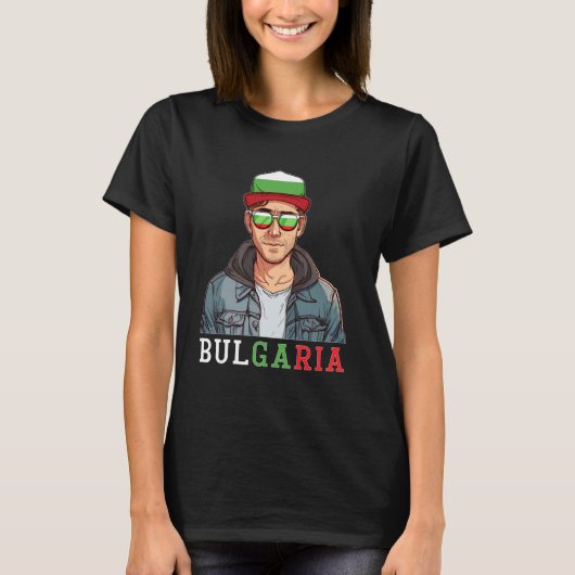 Bulgarije Vlag Souvenirs Man Uniform Land Bulgarij T-shirt (Voorkant)