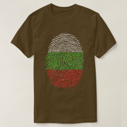 Bulgarije Vlag Vingerafdruk Bulgaars thuisland T-shirt (Design voorkant)