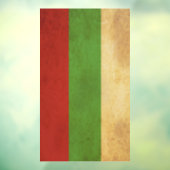 Bulgarije Vlag Vintage Ontwerp Raamsticker (Vel 3)