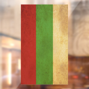 Bulgarije Vlag Vintage Ontwerp Raamsticker