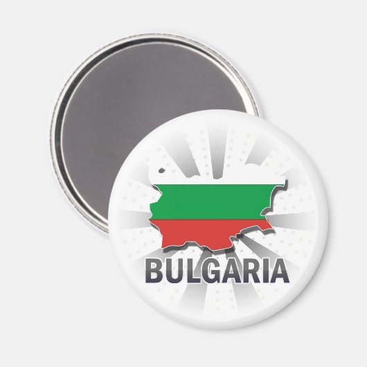 Bulgarije-vlaggenkaart 2.0 magneet (Voorkant / Achterkant)