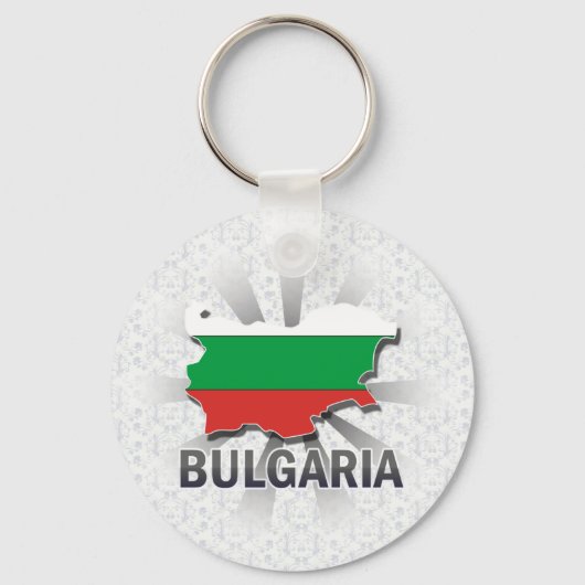 Bulgarije-vlaggenkaart 2.0 sleutelhanger (Voorkant)