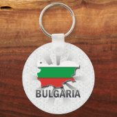 Bulgarije-vlaggenkaart 2.0 sleutelhanger (Voorkant)