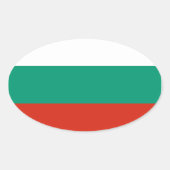 Bulgarije vlagovale ticker ovale sticker (Voorkant)