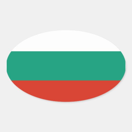 Bulgarije vlagovale ticker ovale sticker (Voorkant)