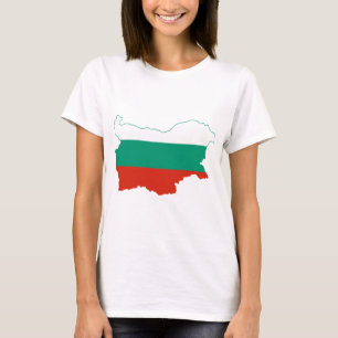 Bulgarije-vlagplattegrond BG T-shirt