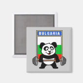 Bulgarije Weightlift Panda Magneet (Voorkant / Achterkant)