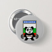 Bulgarije Weightlift Panda Ronde Button 5,7 Cm (Voorkant /achterkant)