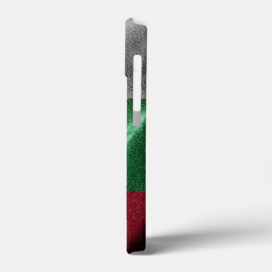 Bulgarije zijden vlag Case-Mate iPhone case (Achterkant / Links)
