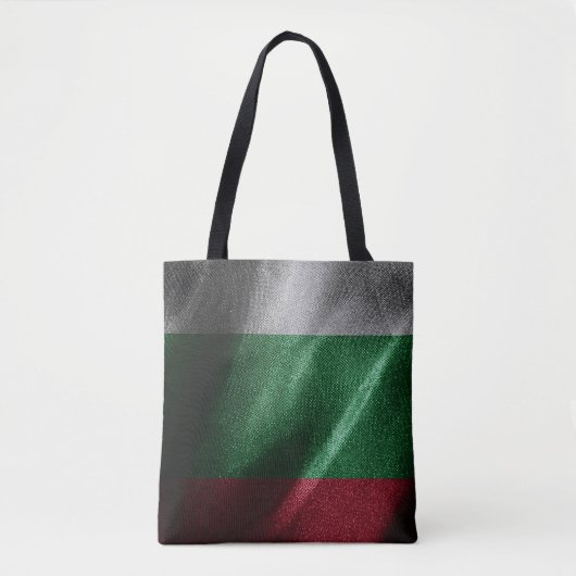 Bulgarije zijden vlag tote bag (Voorkant)